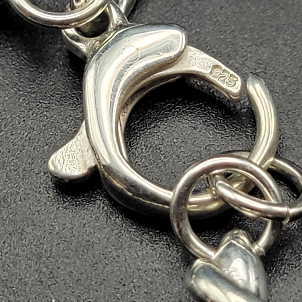 NWOT 925 Sterling Silver Twisted Link Polished Electroform Bracelet Size 6.75 - Picture 5 of 7